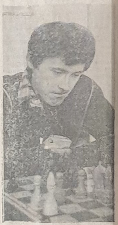 Владимир Иванов - чемпион Сясьстроя по шахматам 1986 года
